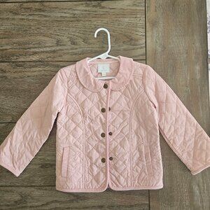 Little English Pink Quilted Jacket-2T